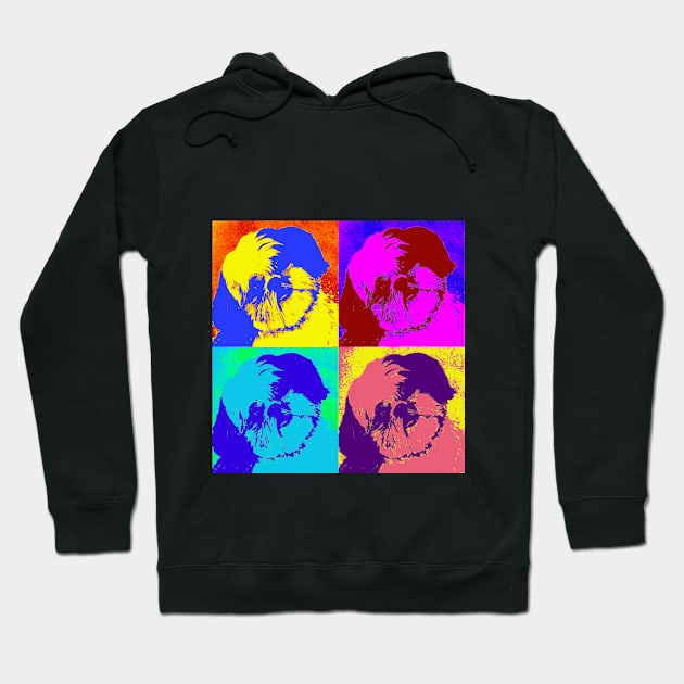 Pop Art - Shih Tzu Hoodie by Naves